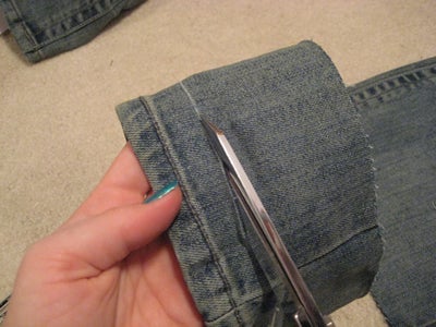 Prepare the Old Hem to Be Re-used