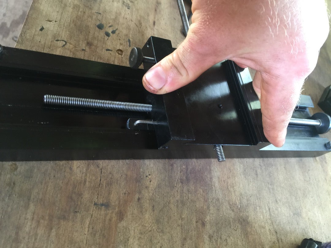 Put Shim Block Back in Slides and Carriage