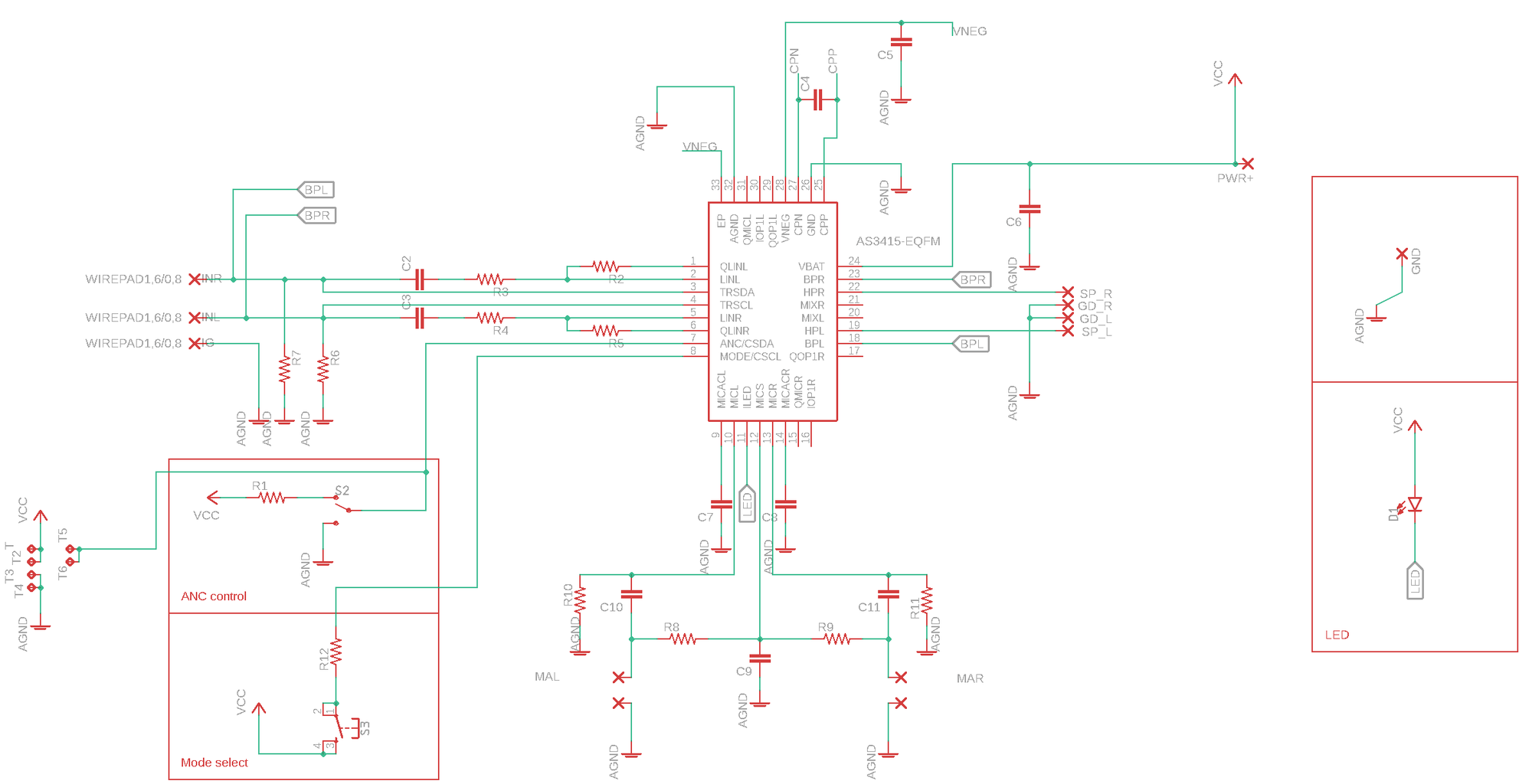 DIY Active Noise Cancelling Headphone Circuit Diagram