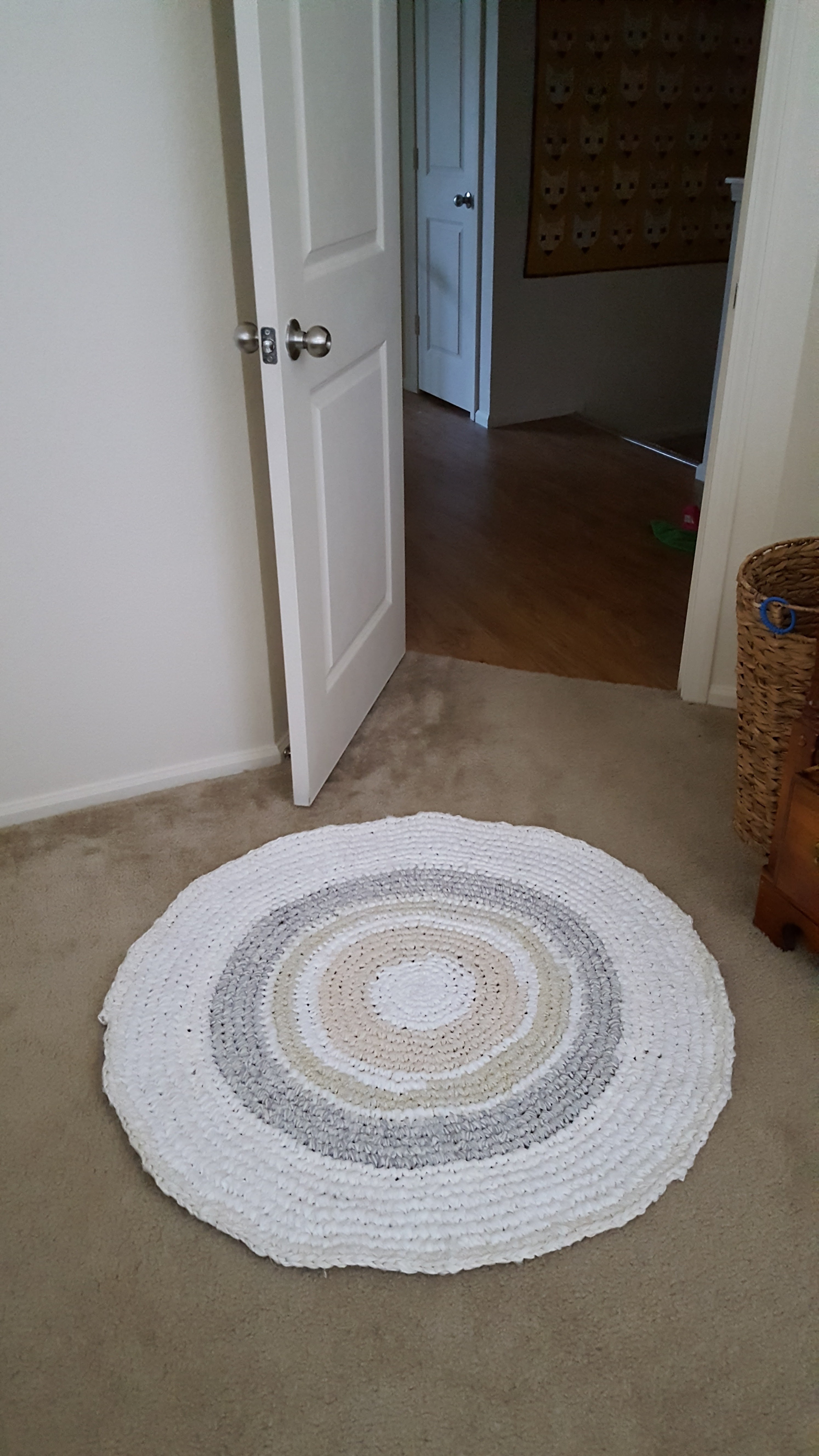 Circular Rag Rug, Crocheted! 6 Steps (with Pictures) Instructables