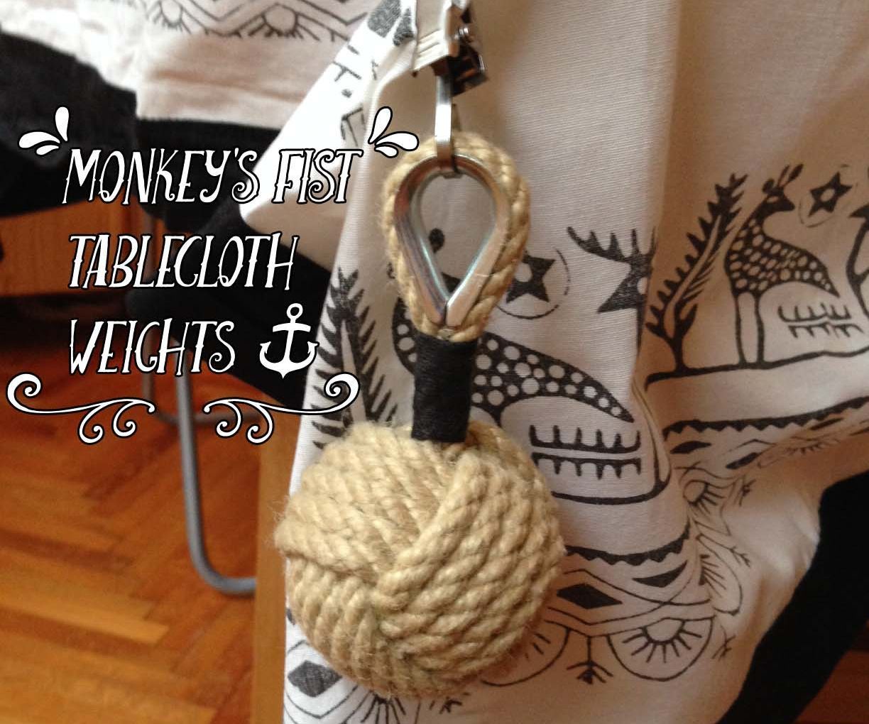 Monkey's Fist Tablecloth Weights