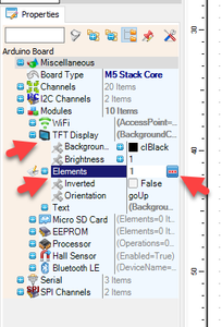 In Visuino Add & Set Components
