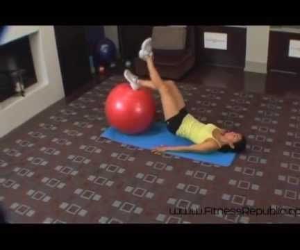 Hamstring Curl-Single Leg & Exercise Ball