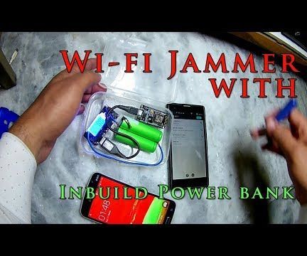 WiFi Jammer With Inbuilt Powerbank