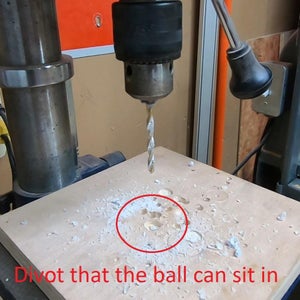 Drilling the Golf Balls