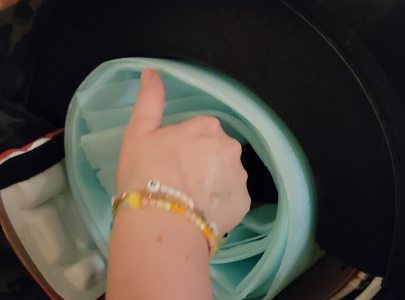 Balance the Helmet/Hat With Packing Foam