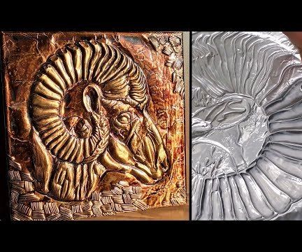 How to Make Embossed Painting | Metal Art