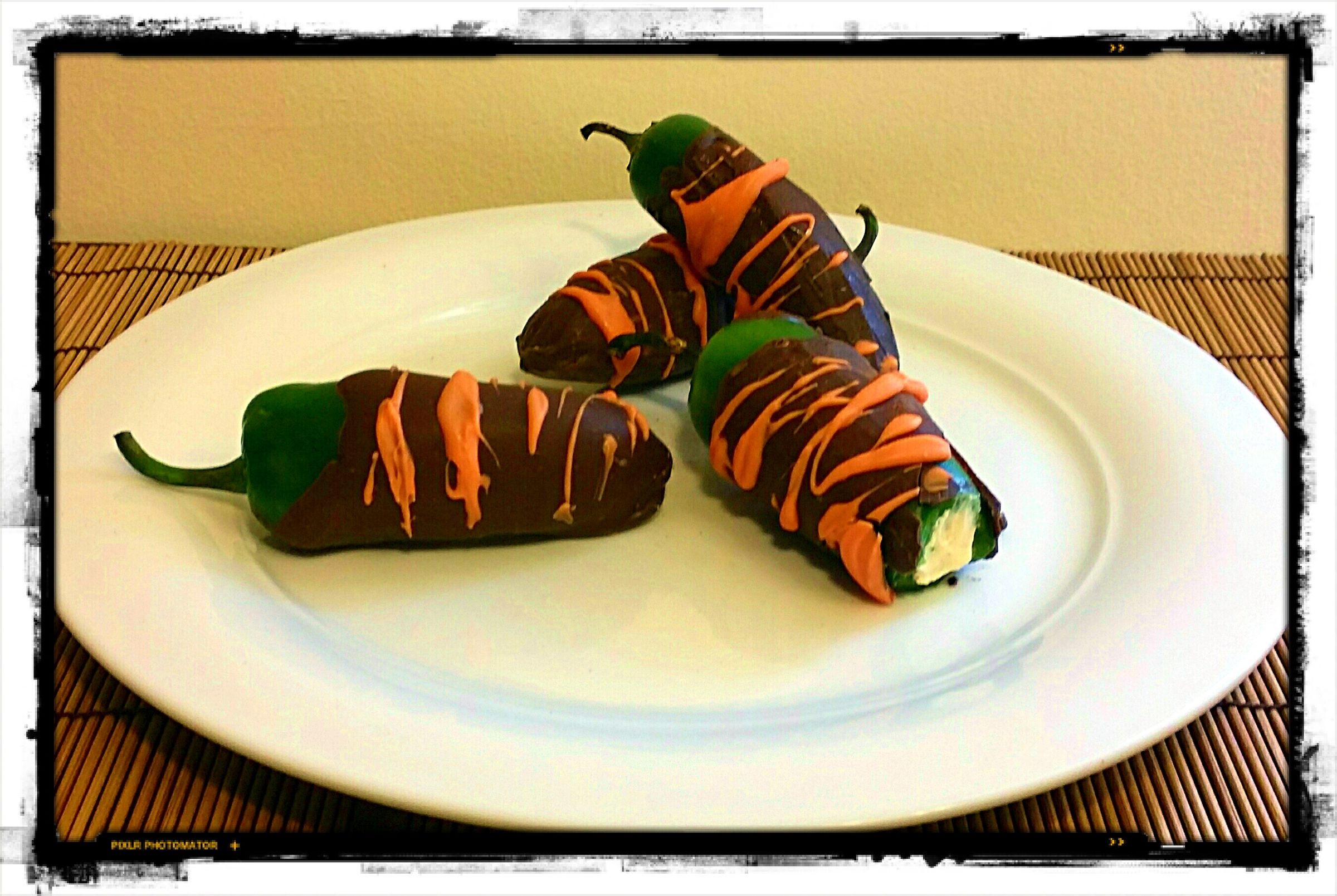 Chocolate Covered, Cream Cheese Stuffed, Jalapeño Peppers