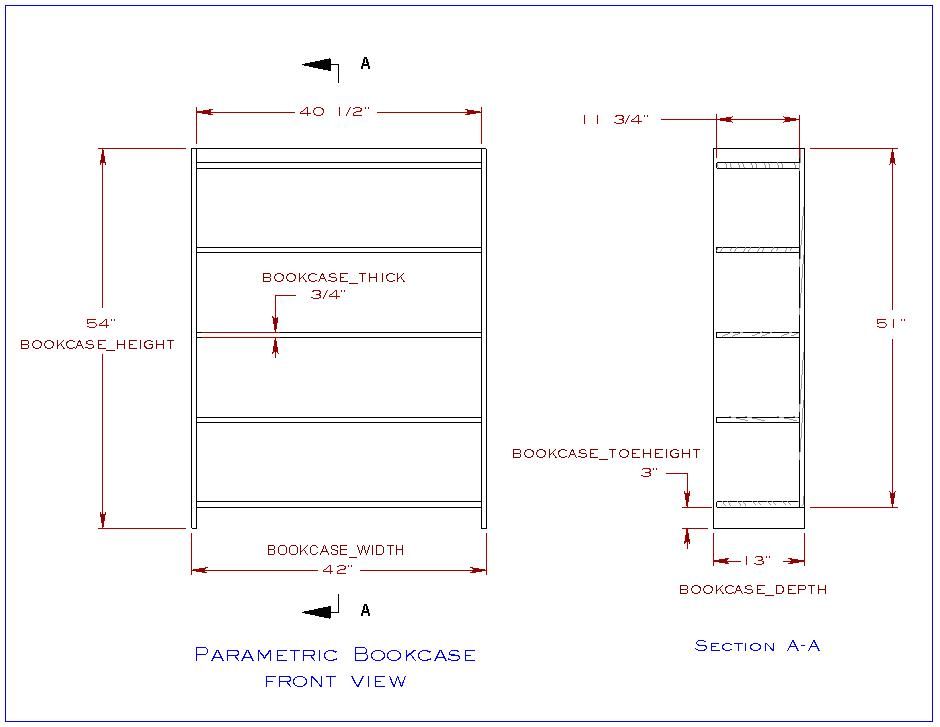 SPREADSHEET- DRIVEN PARAMETRIC BOOKCASE