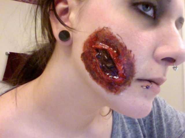 How To Make A Zombie Flesh Wound - Video Tutorial