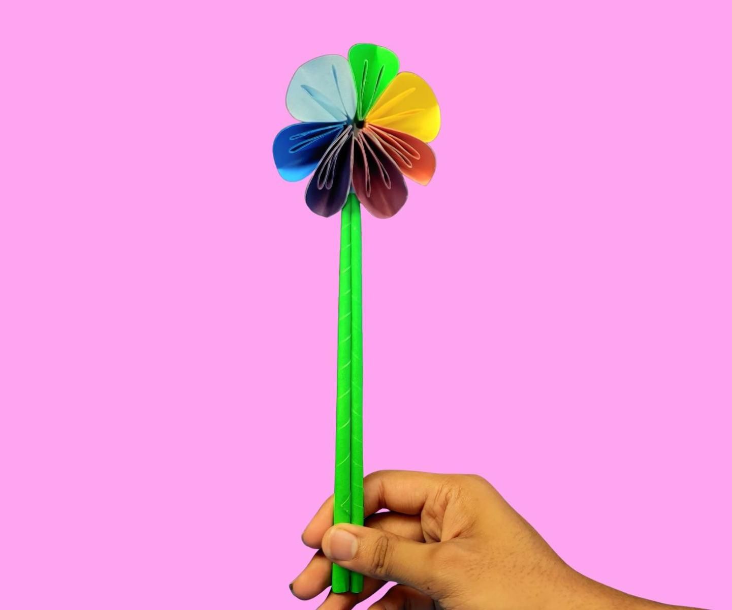 Colorful Paper Blossom