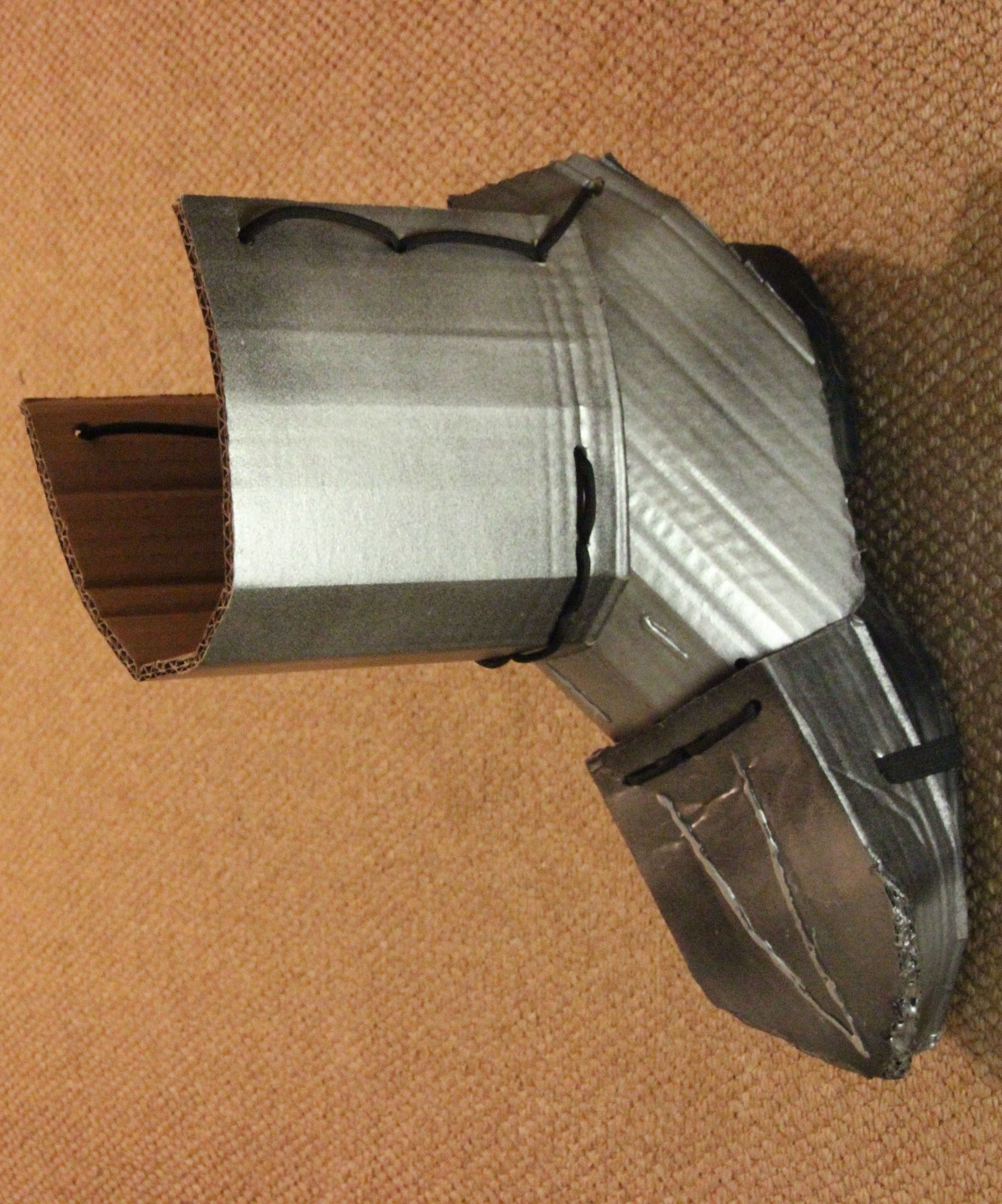 Cardboard Armour for Feet