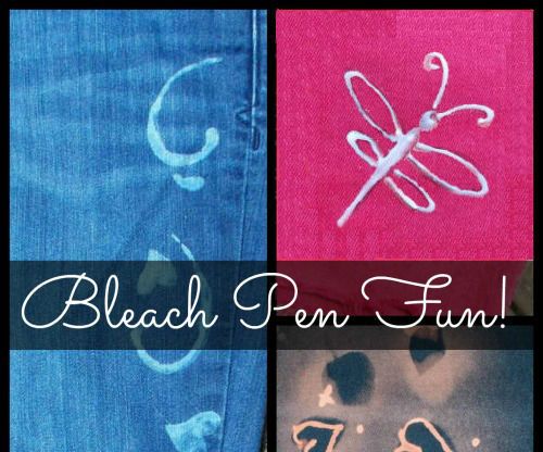A Cool Way to Decorate Your Old Duds With Bleach