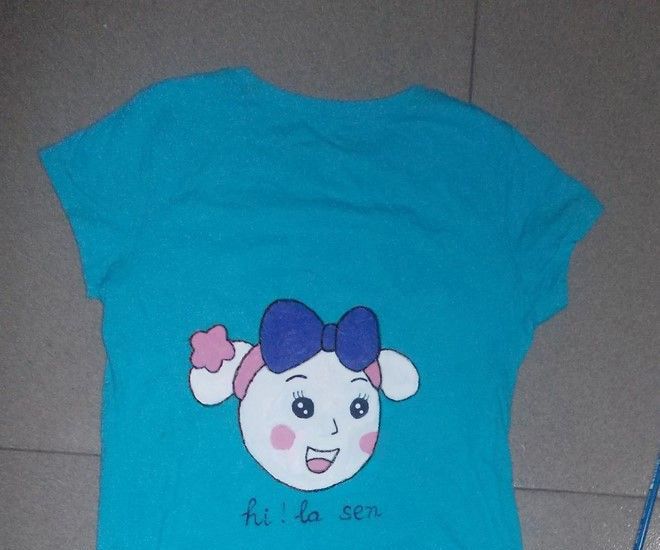 HOW TO PAINT a MISS LA SEN T-SHIRT