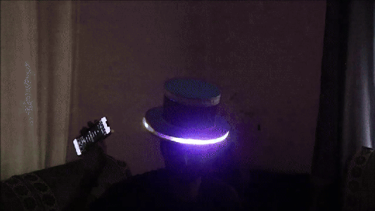 Make Programmable LED Hat Controlled by Smartphone