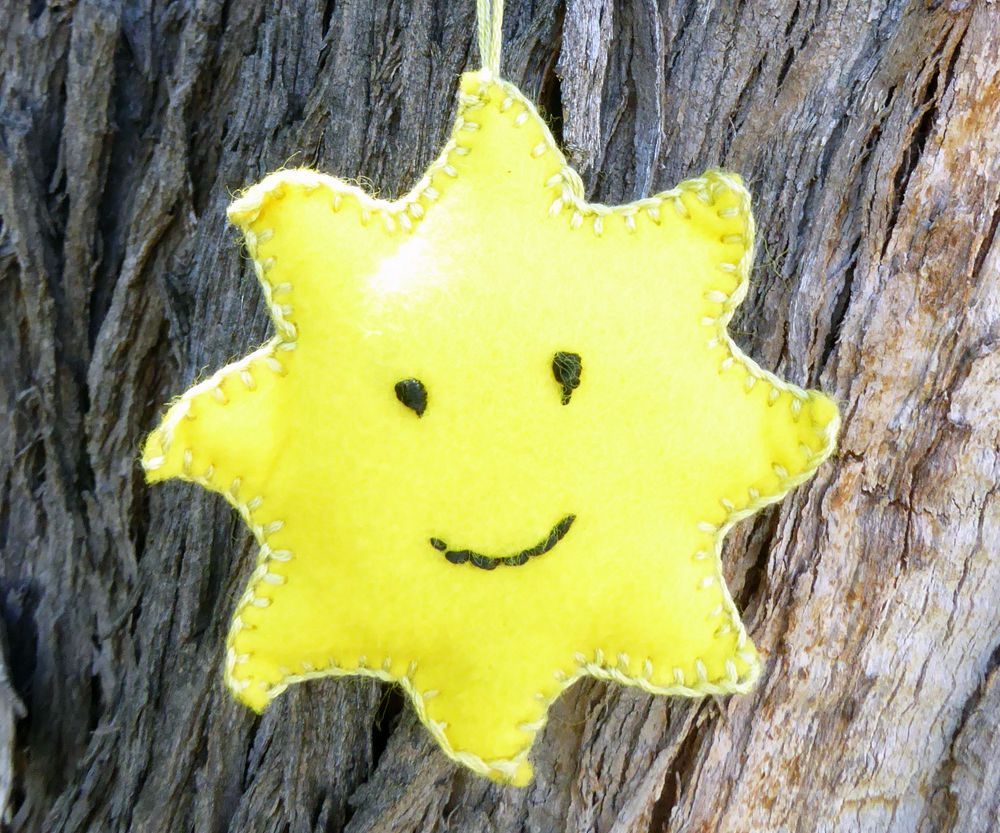 Felt Sun Ornament