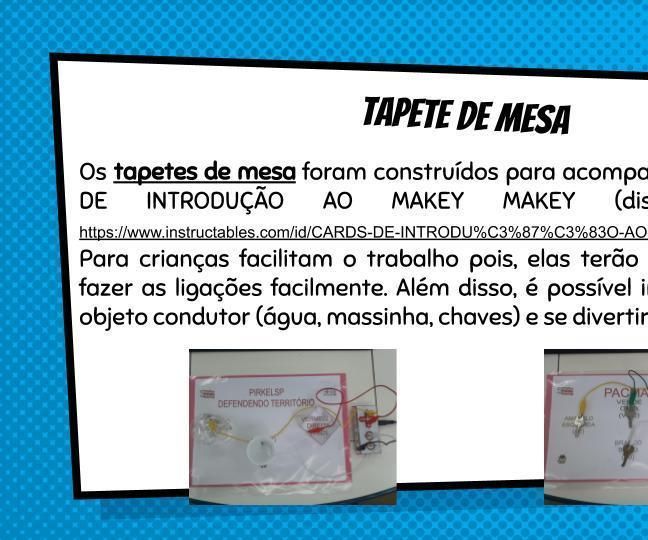 TAPETE DE MESA PARA MAKEY MAKEY