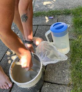 Prepare & Pouring the Cement