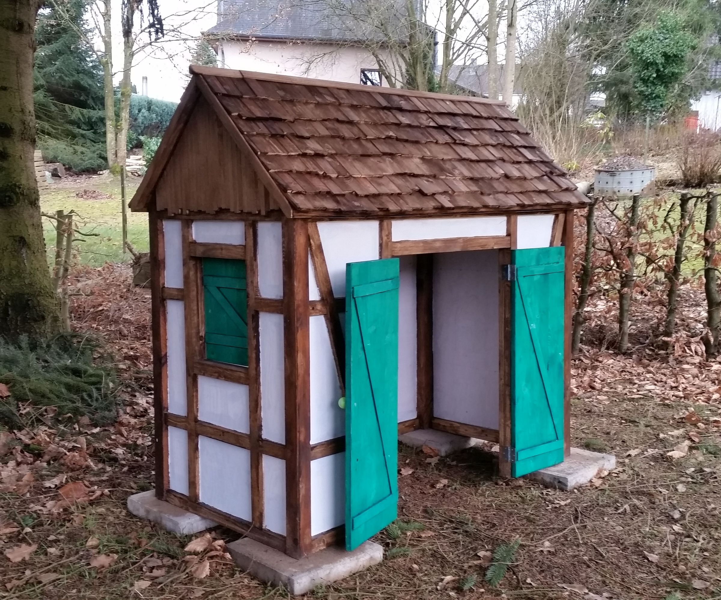 Wooden Timber Frame Look- a -like Playhouse