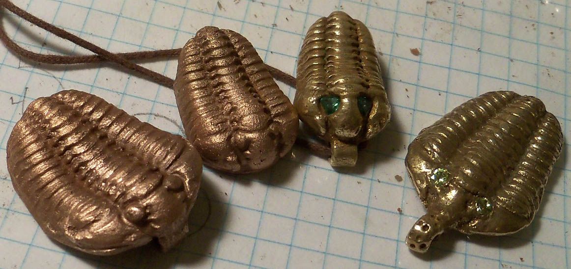 DIY Copper Clay Trilobites