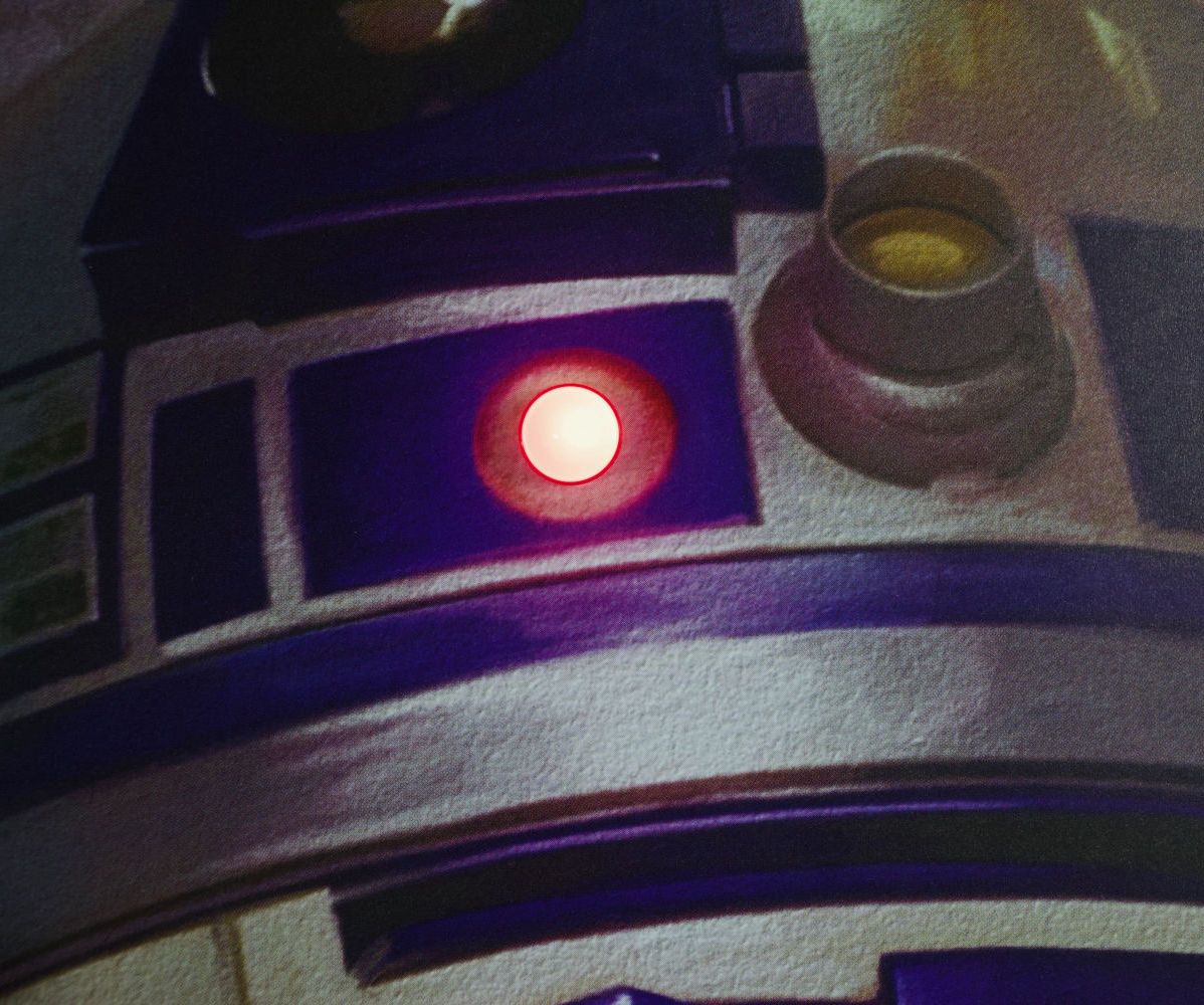 Light-Up R2D2 Star Wars Poster
