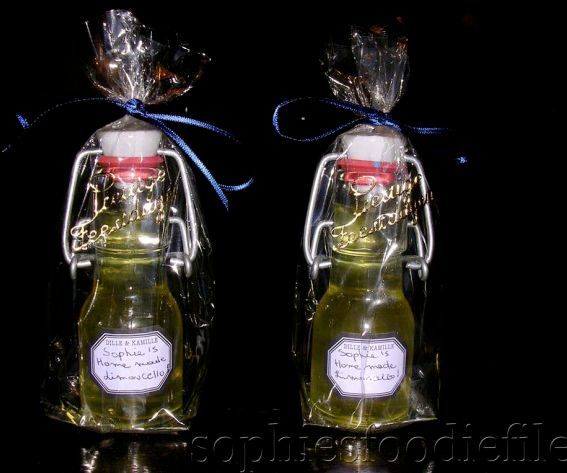 Home-made Limoncello