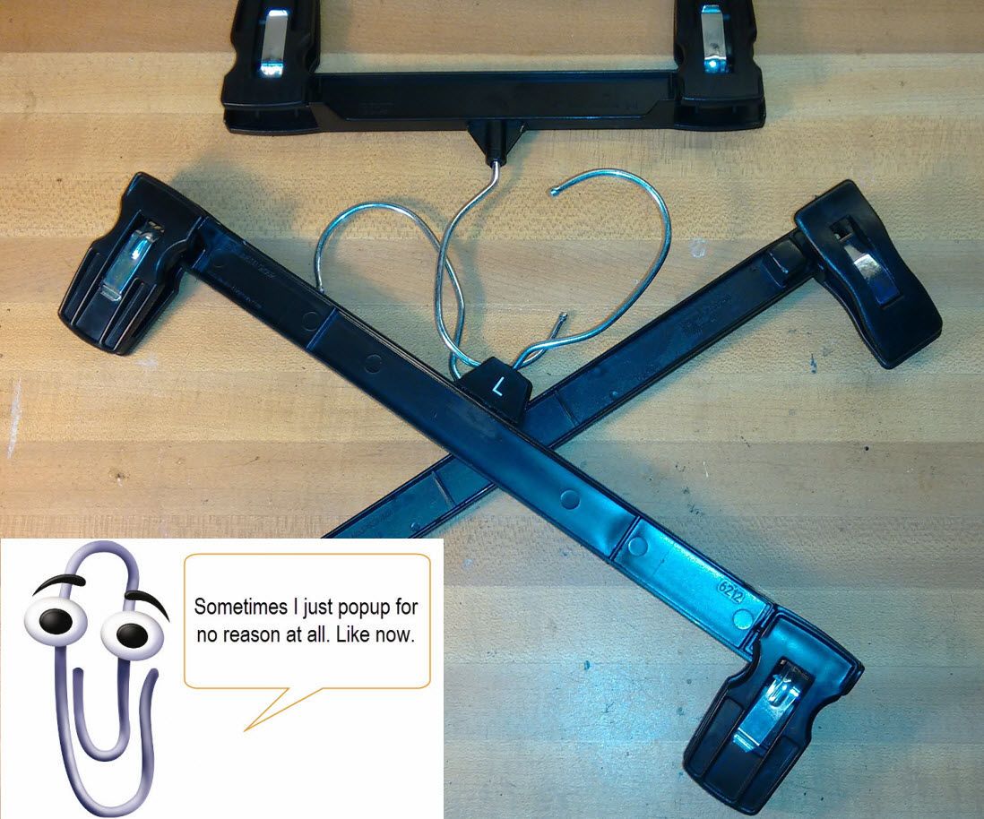 Free Clippies from Orphaned Clothes Hangers