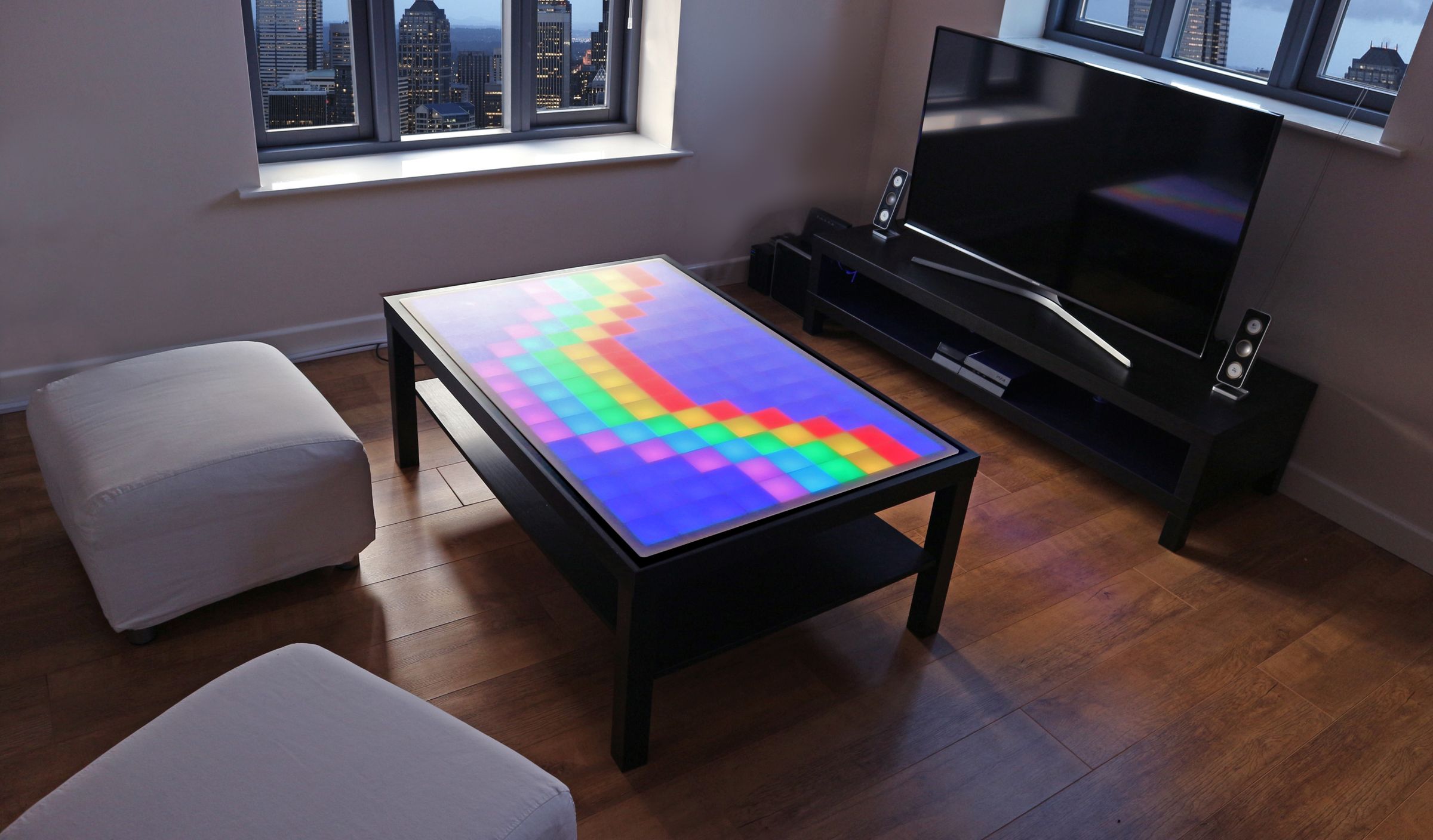 Table Grid Light Example The DIY LED Table Kit : 8 Steps - Instructables