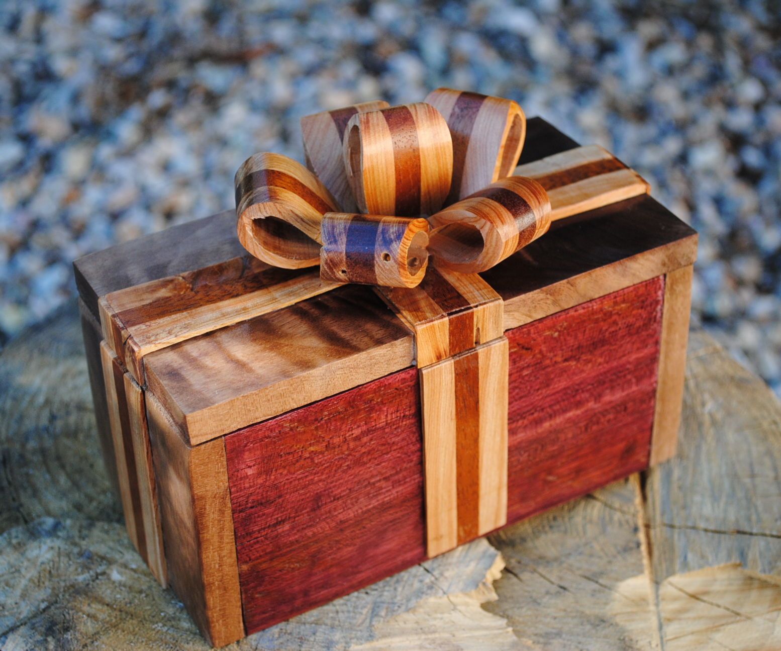 Easy Handmade Wooden Ribbon Box