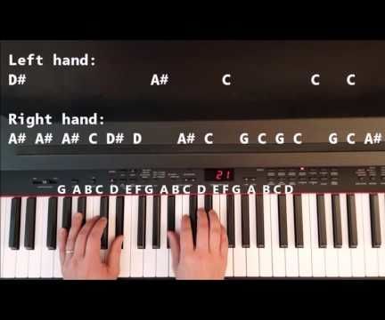 How to Play Titanium on Piano - Easy for Beginners