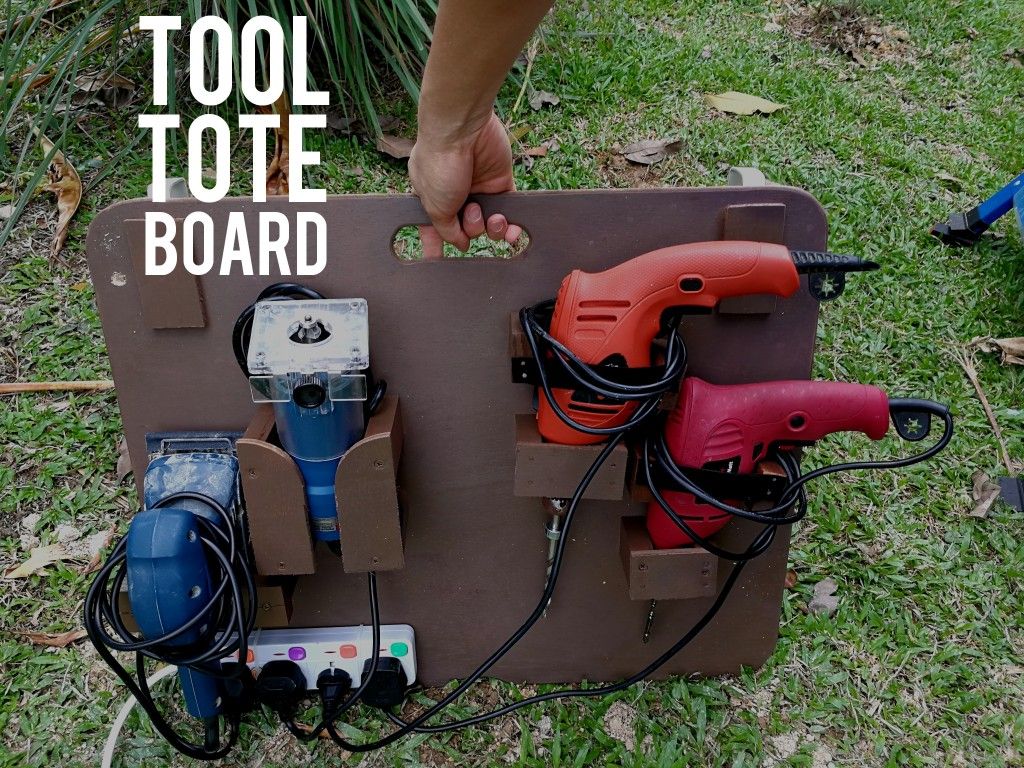 Portable Outdoor Workshop - Power Tool Tote Board