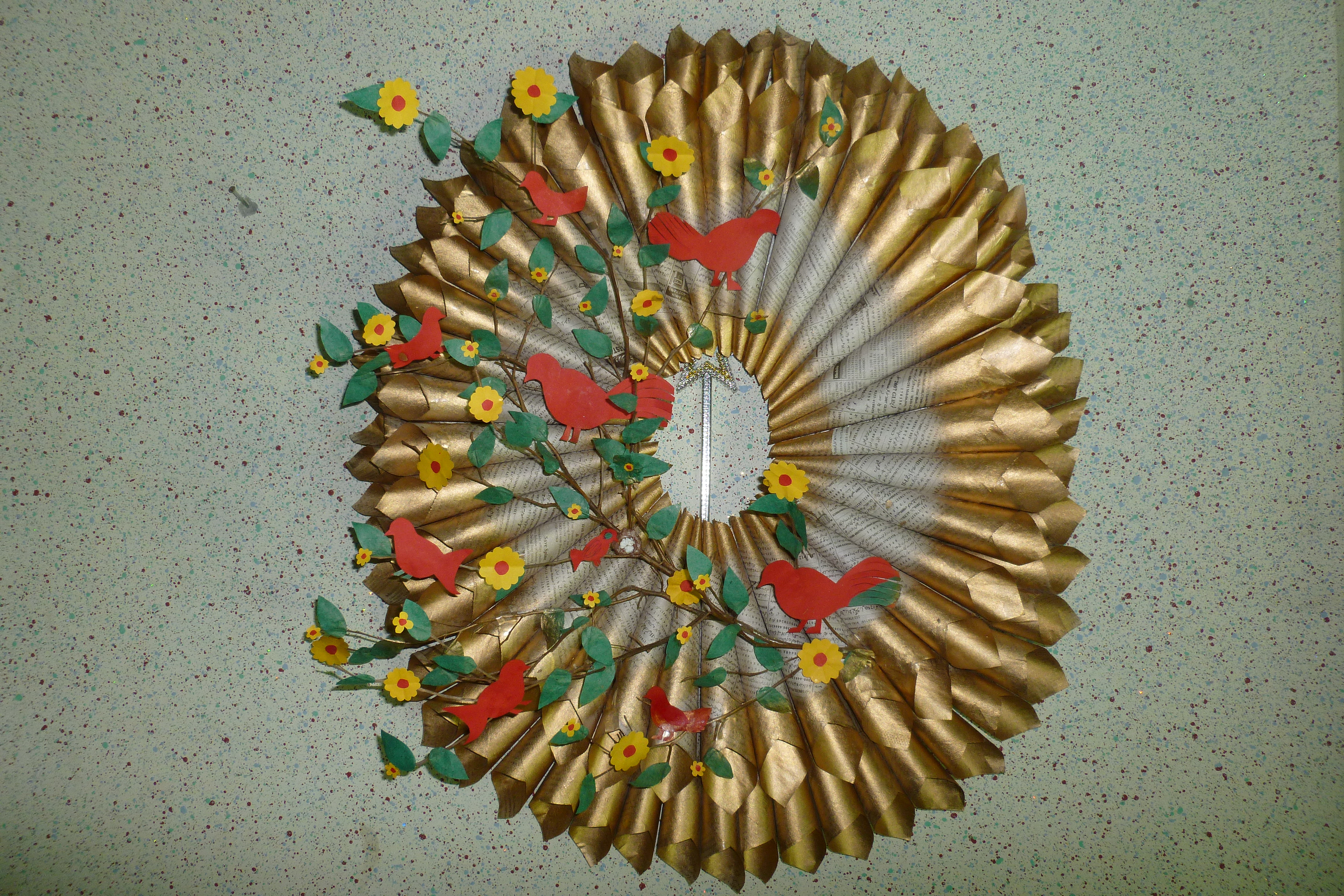 news paper wall decore