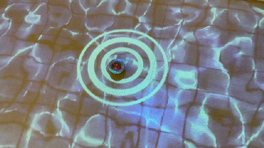 Projection-mapping on Spinning Top