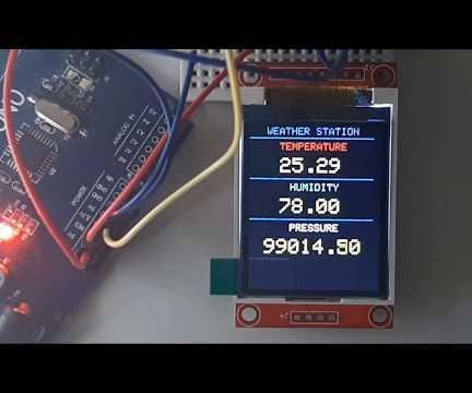 Arduino Weather Station Using BMP280-DHT11 - Temperature, Humidity and Pressure