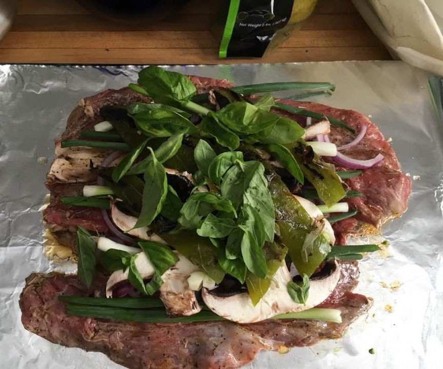 Rolled Garden Beef....Smoked & Grilled