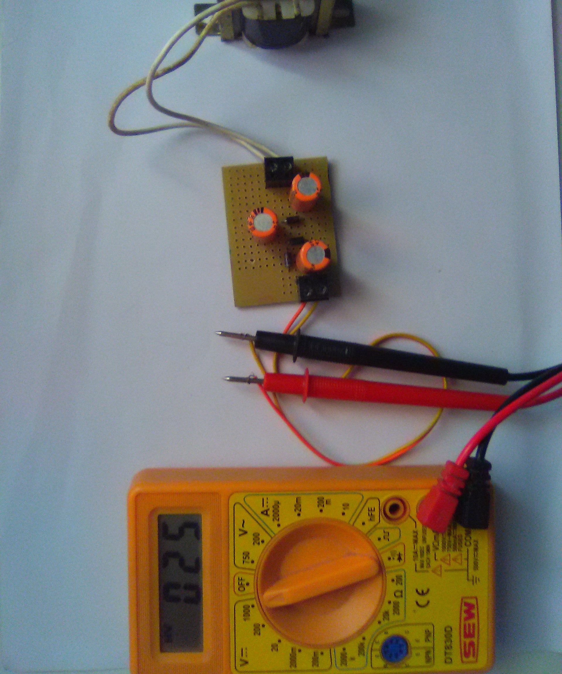 9V AC to 25V DC Converter