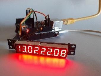 Arduino Ethernet Shield & MAX7219 8-digit LED Display - Get Time and Date From the Internet