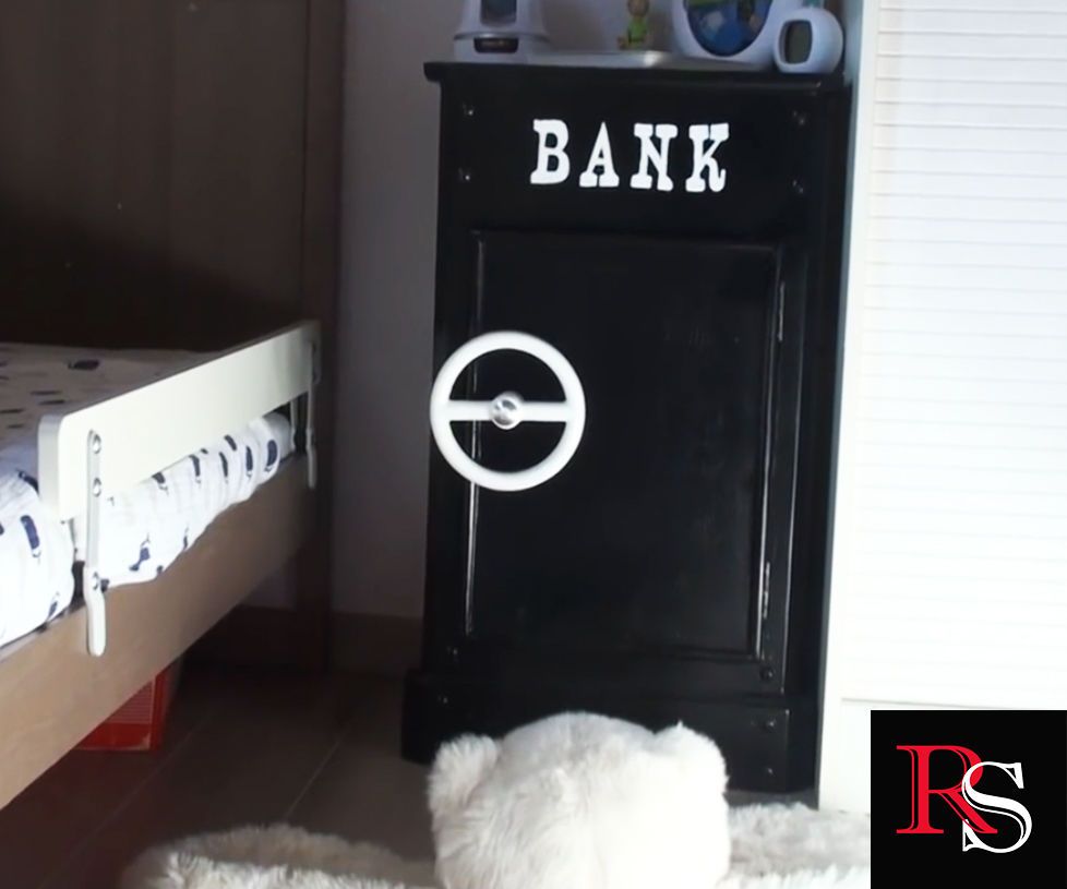 Kid's Room Safe From an Old Bedside Table