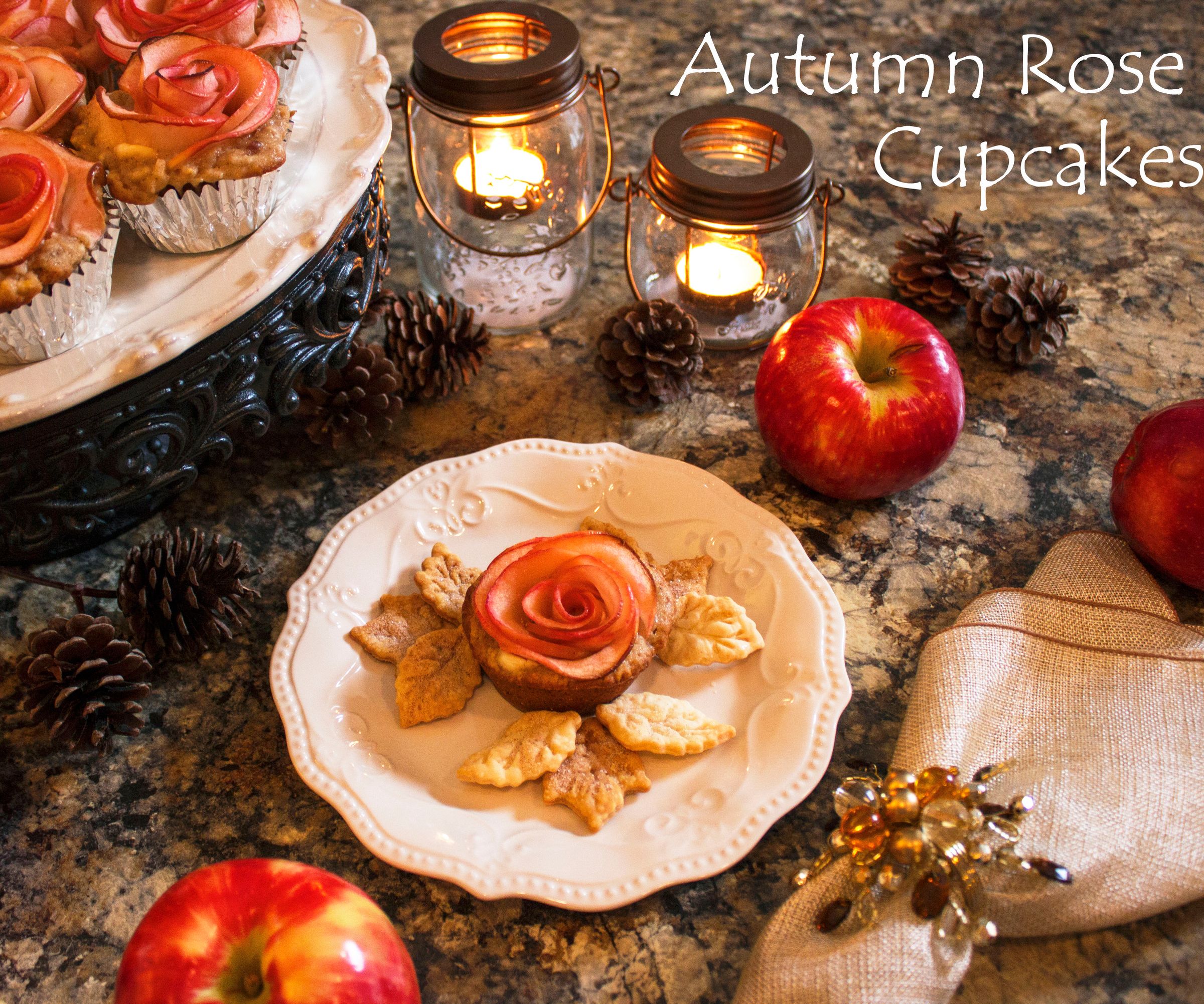 Autumn Rose Cupcakes