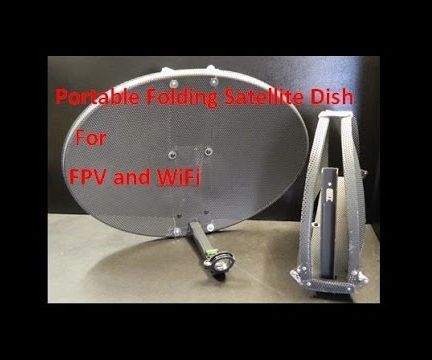 Portable Folding Satellite Dish for FPV and WiFi