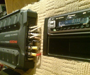 Wiring a Car Audio Amplifier and Headunit Up Indoors Using PC Power Supply