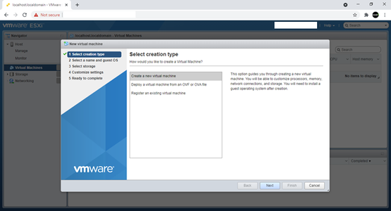 Creation of the First Virtual Machine