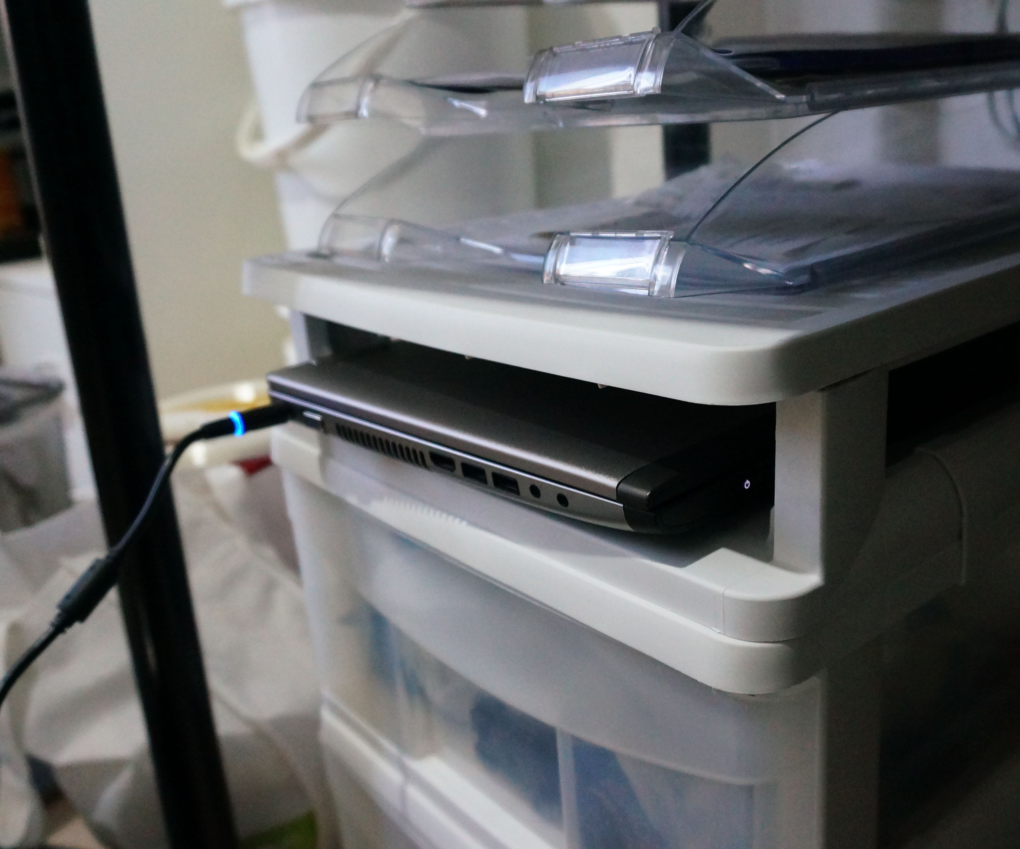 Laptop Shelf - Using Keter Alpha