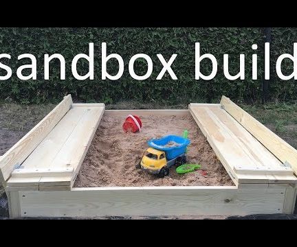 Sandbox With Lid and Benches