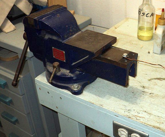 Using a Bench Vise to Easily Straighten and Strip Wire