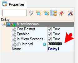 In Visuino Add & Set Components