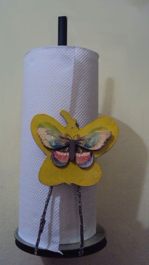 Recycled Kitchen Roll Holder