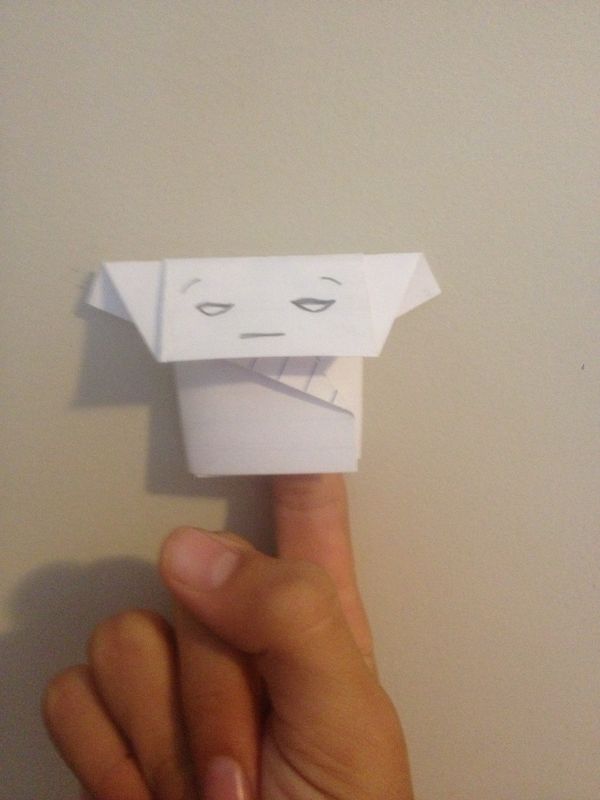 Origami Today From a Notecard