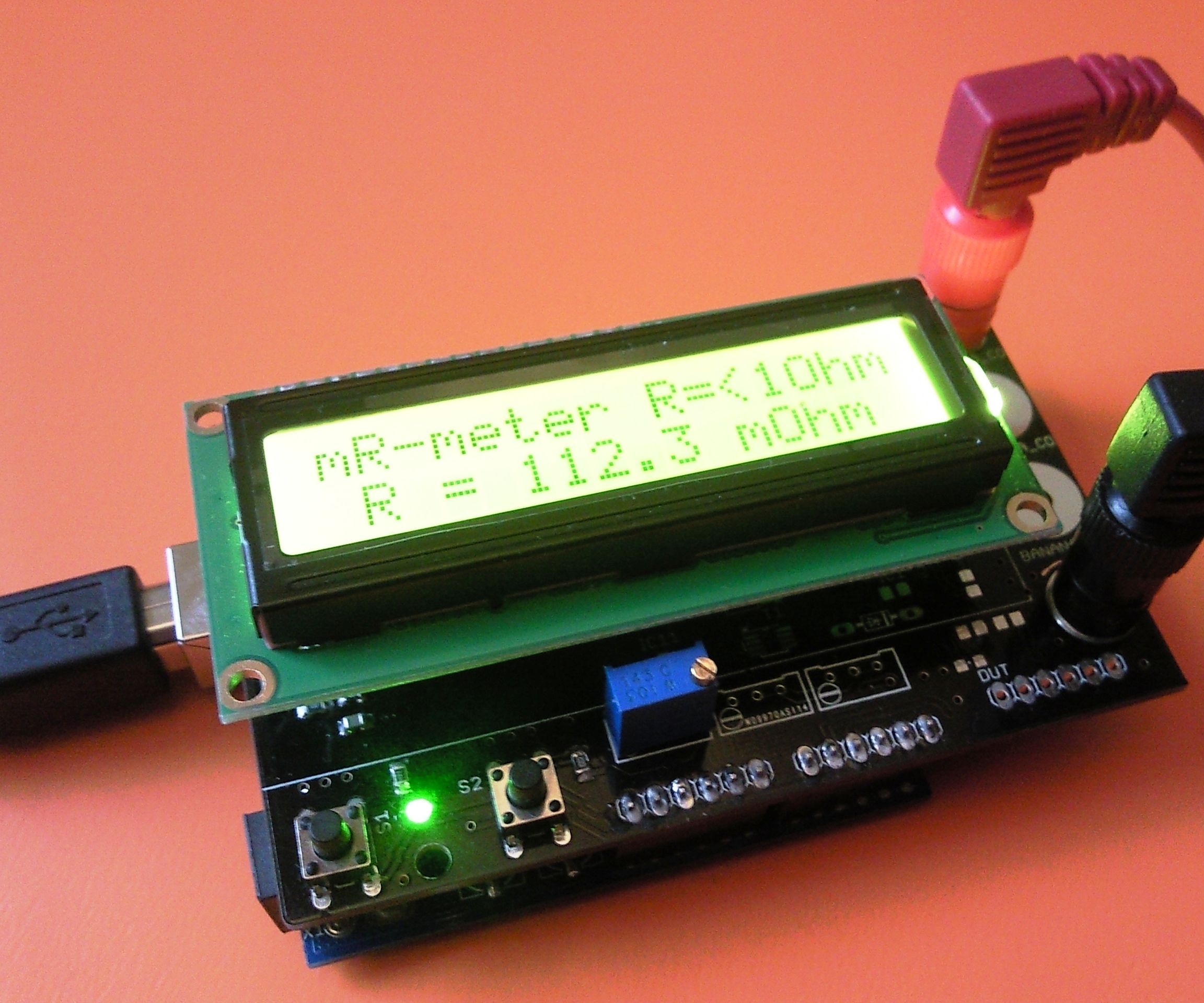 Miliohm-meter Arduino Shield - Addendum
