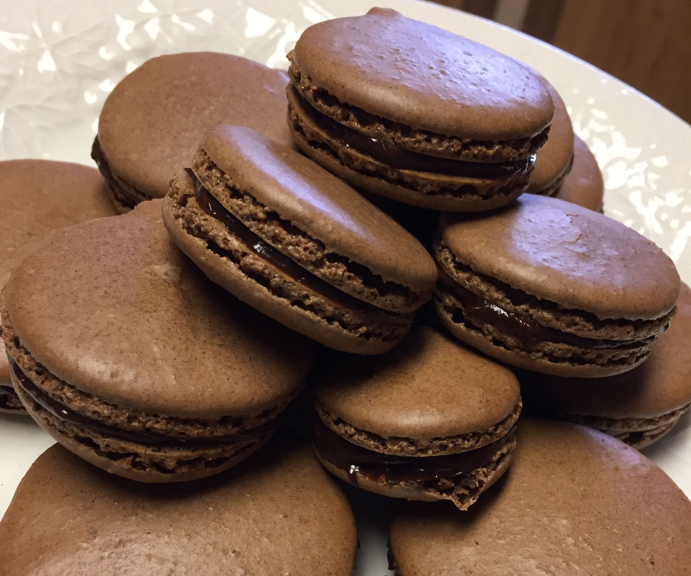 Double Chocolate French Macarons